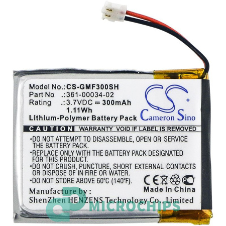 Аккумулятор для Garmin Fenix 3, 3 HR (361-00034-02) 300mah