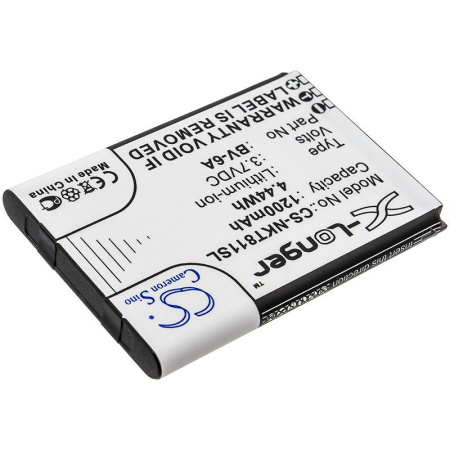 Аккумулятор для Nokia 2060, 2720 Fold (2019), 3060, 5250, 8110 4G (BV-6A) 1200mAh