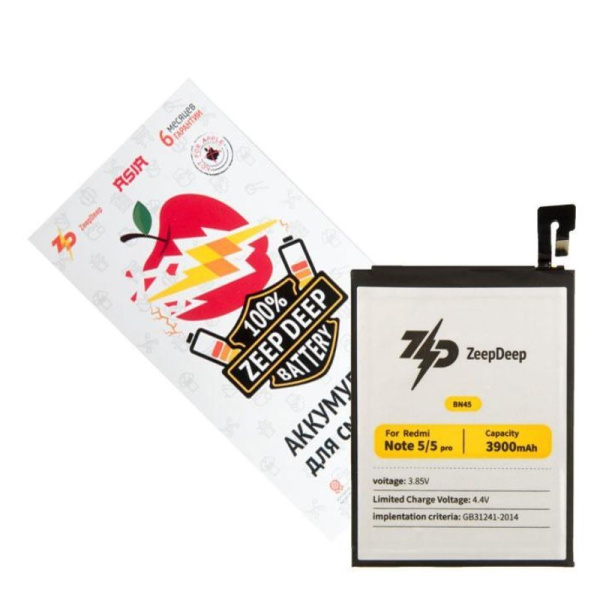 Купить аккумулятор ZeepDeep ASIA (BN45) для Xiaomi  Redmi Note 5, Note 5 Pro аккумулятор ZeepDeep ASIA (BN45) для Xiaomi  Redmi Note 5, Note 5 Pro