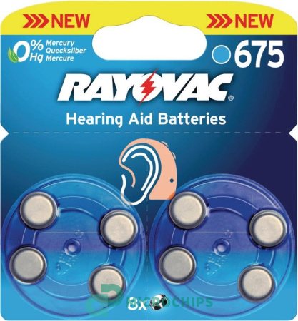 Батарейка Ray-O-Vac PR 44 (ZA675) (4600) 8BP