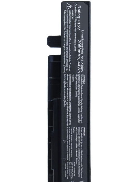 Аккумулятор (батарея) A41-X550A для ноутбука Asus X550, 2950mAh, 15V, черный (оригинал)