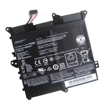 Аккумулятор (батарея) для ноутбука Lenovo Flex 3-1120, IdeaPad 300s-11ibr, (L14S2P21), 4050mAh, 7.4V, (оригинал)