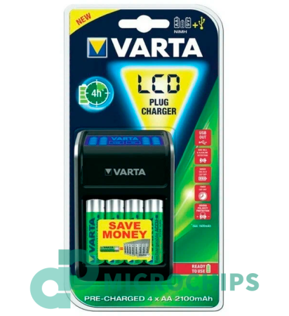 Зарядное устройство Varta LCD Plug Charger (NiCd/NiMH)
