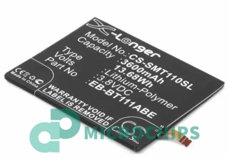 Аккумуляторная батарея EBBT111ABE, EB-BT115ABC, T3600E для Samsung Galaxy Tab 3 Lite (T110, T111) Li-pol, 3, 8 В, 3600 мАч