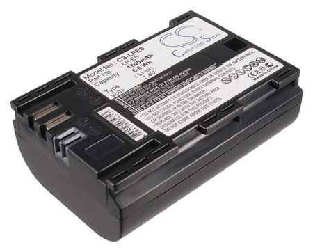 Аккумулятор CameronSino CS-LPE6 для Canon EOS 5D Mark II, 6D, 7D, 7D Mark II, 60D, 70D, 1800mAh