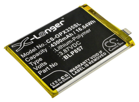 Аккумуляторная батарея CS-OPX335SL для Oppo Realme GT Neo, Realme GT Neo Flash 5G 2021, RMX3350, Realme GT Neo 5G 2021, RMX3031