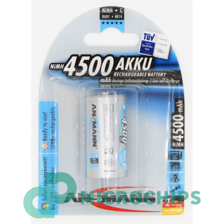 Аккумулятор Ansmann C-4500 maxE HR 26/50 (NiMH, 4500mAh) 1BP Аккумулятор Ansmann C-4500 maxE HR 26/50 (NiMH, 4500mAh) 1BP