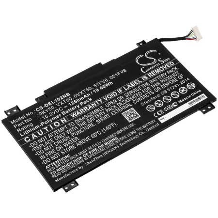 Аккумулятор для ноутбука Dell Latitude 10 STE2 (051FV6) 1250mah