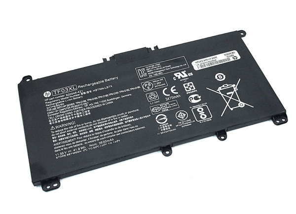 Аккумулятор (батарея) TF03XL для ноутбука HP 15-CC 15-CD, 11.55V, 3630mAh, 41.9Vт (оригинал)