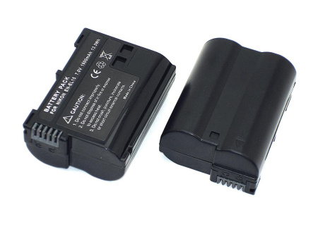 Аккумулятор EN-EL15 для фотоаппарата Nikon 1 V1, D600, D610, 7В, 1900мАч