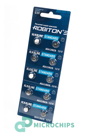 Батарейка Robiton AG4/LR626 10BP