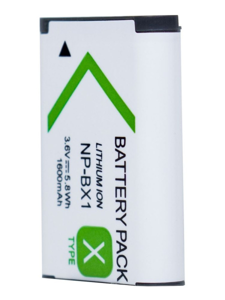 Аккумулятор NP-BX1 для фото и видеокамеры Sony Cyber-shot, 3.7В, 1600мАч