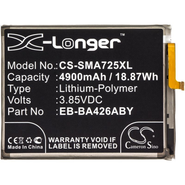 Купить Аккумулятор усиленный для Samsung Galaxy A32, A42, A72, M22 (EB-BA426ABY) 4900mAh Аккумулятор усиленный для Samsung Galaxy A32, A42, A72, M22 (EB-BA426ABY) 4900mAh