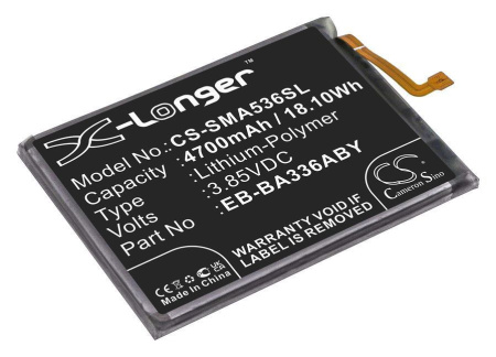 Аккумулятор CS-SMA536SL для Samsung Galaxy A53 5G (2022), p/n: EB-BA336ABY