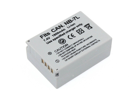 Аккумулятор NB-7L для фотоаппарата Canon PowerShot G10, G10 IS, G11, G12, 7.4В, 1800мАч