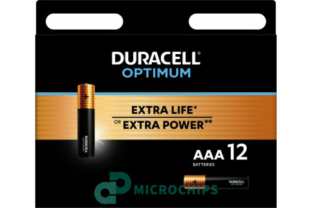 Батарейка Duracell Optimum LR03/AAA 12BP