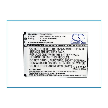 Аккумулятор для Acer E200 1050mah