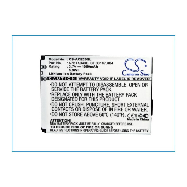 Аккумулятор для Acer E200 1050mah