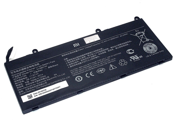 Купить Аккумулятор (батарея) N15B01W для ноутбука Xiaomi MI Ruby 15.6, 15.4V, 2600mAh (оригинал) Аккумулятор (батарея) N15B01W для ноутбука Xiaomi MI Ruby 15.6, 15.4V, 2600mAh (оригинал)