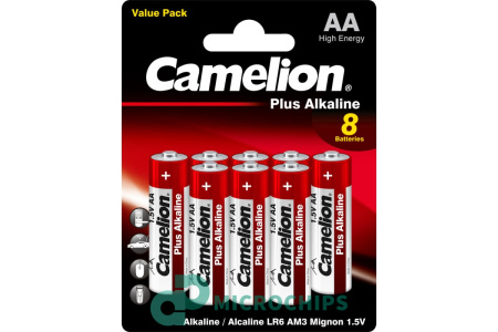 Купить Батарейка Camelion Plus Alkaline LR6/AA 8BP Батарейка Camelion Plus Alkaline LR6/AA 8BP