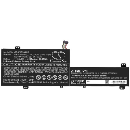 Аккумулятор для Lenovo IdeaPad Flex 5 (L19C3PD6) 4500mAh