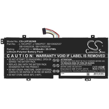 Аккумулятор для Lenovo Yoga Duet 3 10IGL5 (82AT) (L19C2PD7) 3850mAh