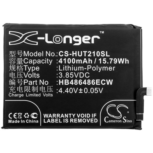 Аккумулятор для Huawei P30 Pro, Mate 20 Pro (HB486486ECW) 4100mAh