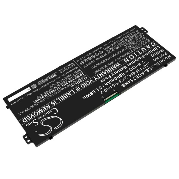 Аккумулятор для Acer Chromebook 714, 715 серии (AP18F4M) 6800mAh