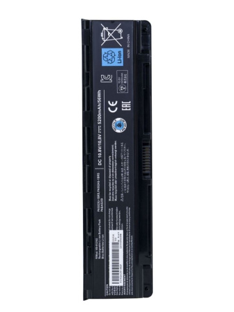 Аккумулятор (батарея) для ноутбука Toshiba Satellite C800 (PA5024U-1BRS), 10.8V, 5200mAh, черный (OEM)