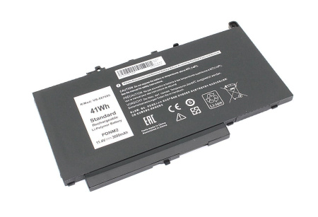 Аккумулятор (батарея) 0579TY для ноутбука Dell Latitude E7470, 11.4V, 3600mAh (OEM)