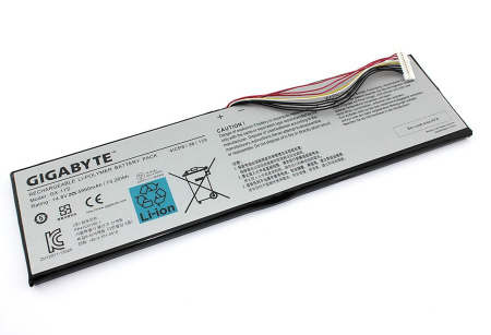 Аккумулятор (батарея) для ноутбука Gigabyte Aorus X3 PLUS V3 (GX-17S), 14.8V, 4950mAh, 73.26Wh