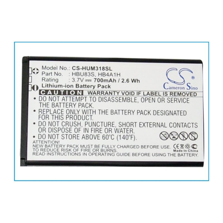 Аккумулятор для Vodafone VF716, Huawei Envoy U3900, AT&T GoPhone U2800A (HBU83S) 700mah