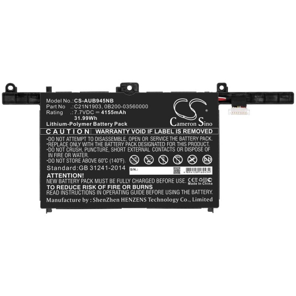Аккумулятор для Asus ExpertBook B9 B9450FA (C21N1903) 4155mAh