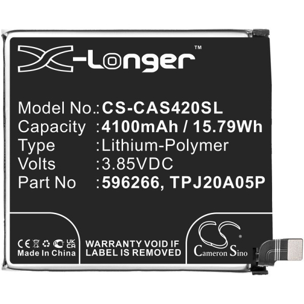 Аккумулятор для CATERPILLAR CAT S42 (TPJ20A05P) 4100mah