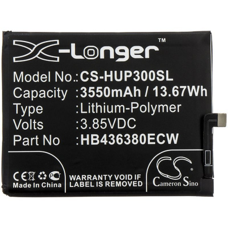 Аккумулятор для HUAWEI P30 (HB436380ECW) 3550mAh
