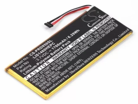 Аккумуляторная батарея CS-PRD950SL для Sony PRS-950 (1-853-020-11), Li-pol, 3.7 В, 1700 мАч