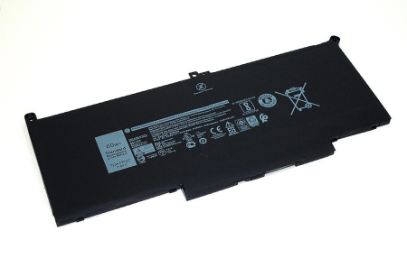 Аккумулятор (батарея) 2x39g для ноутбука Dell Latitude 13 7390, 7.6V 7500mAh (оригинал) черная
