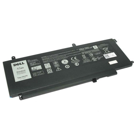 Аккумулятор (батарея) D2VF9 для ноутбука Dell Inspiron 15-7547, 43Vтч, 11.1B, 4200mAh (оригинал)