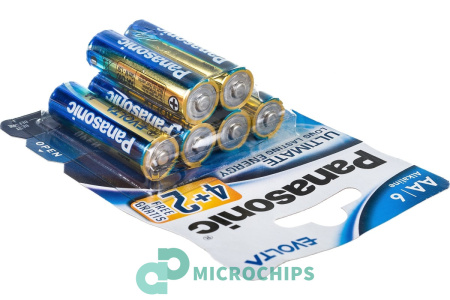 Батарейка Panasonic Evolta LR6/AA 6BP (4+2 шт)