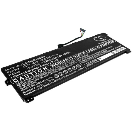 Аккумулятор для MSI Modern 14 A10RB, MECHREVO S1 (BTY-M48) 3250mah