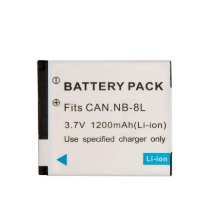 Аккумулятор NB-8L для фотоаппарата Canon PowerShot A2200, 3.7В, 1000мАч