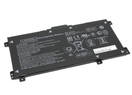 Аккумулятор (батарея) для ноутбука HP HSTNN-LB7U (LKO3XL), 11.55V, 4835mAh