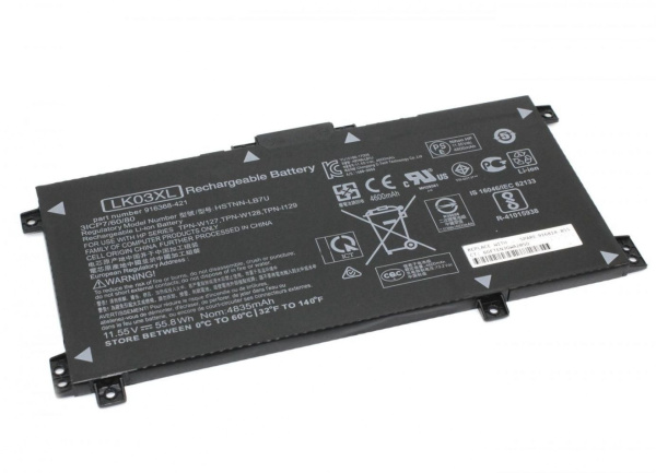 Аккумулятор (батарея) для ноутбука HP HSTNN-LB7U (LKO3XL), 11.55V, 4835mAh