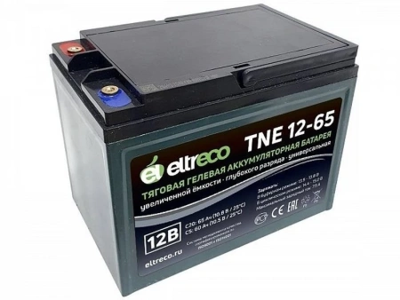Тяговый аккумулятор Eltreco TNE12-65 (AGM, 58Ah, 12V)