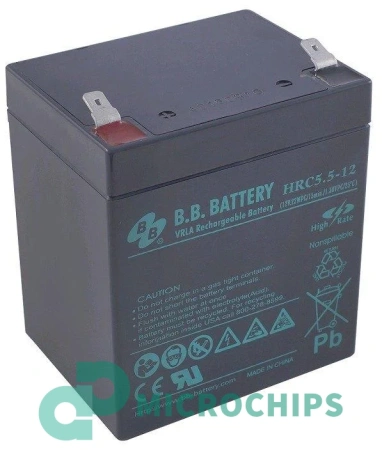 Аккумулятор B.B. Battery HRC 5.5-12 (AGM, 5.5Ah)