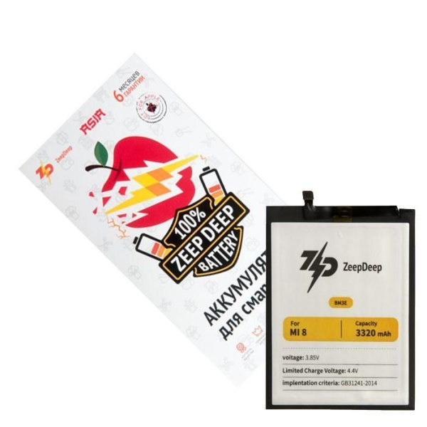 Купить Аккумулятор ZeepDeep ASIA (BM3E) для Xiaomi Mi 8 Аккумулятор ZeepDeep ASIA (BM3E) для Xiaomi Mi 8
