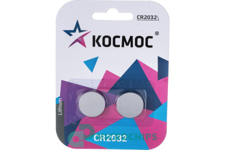 Купить Батарейка Космос CR2032 2BP Батарейка Космос CR2032 2BP