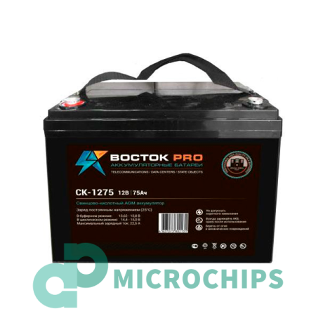 Аккумулятор Восток PRO СК-1275 (AGM, 75Ah)