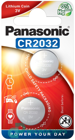 Купить Батарейка Panasonic CR2032 2BP Батарейка Panasonic CR2032 2BP