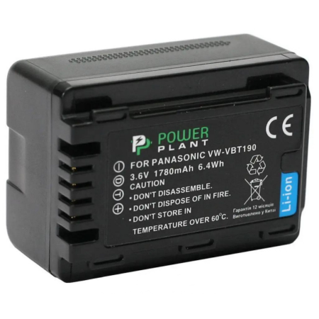Усиленный аккумулятор для Panasonic VW-VBT190 (PVB-743HH)